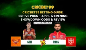Read more about the article Cricbet99 Betting Guide: SRH vs PBKS – April 12 Evening Showdown Odds & Review
